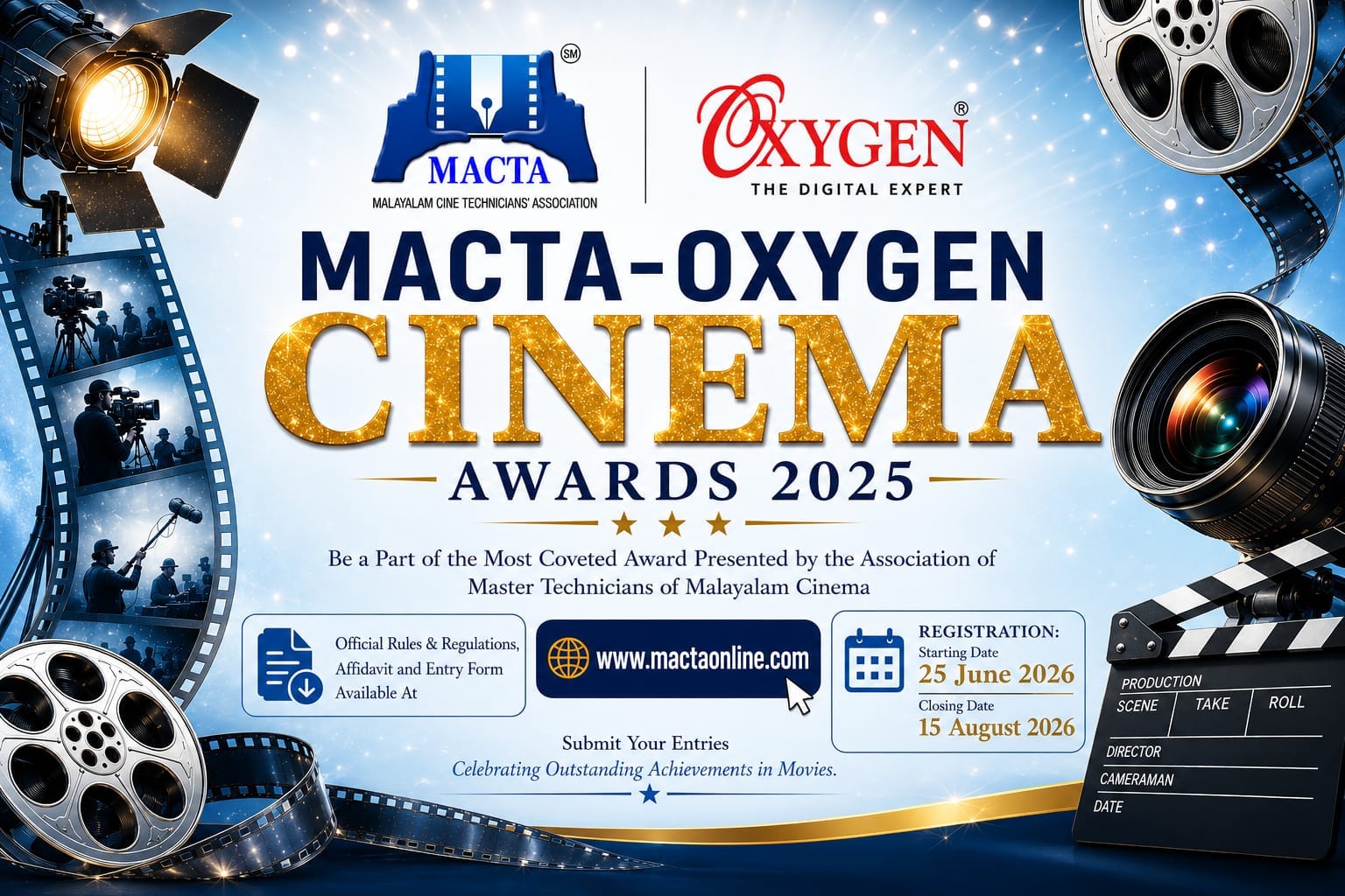 MACTA – Oxygen Cinema Awards 2025: Submission Deadline Extended to September 30