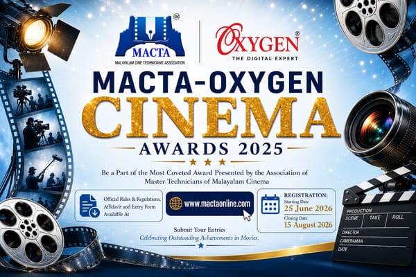 MACTA – Oxygen Cinema Awards 2025: Submission Deadline Extended to September 30